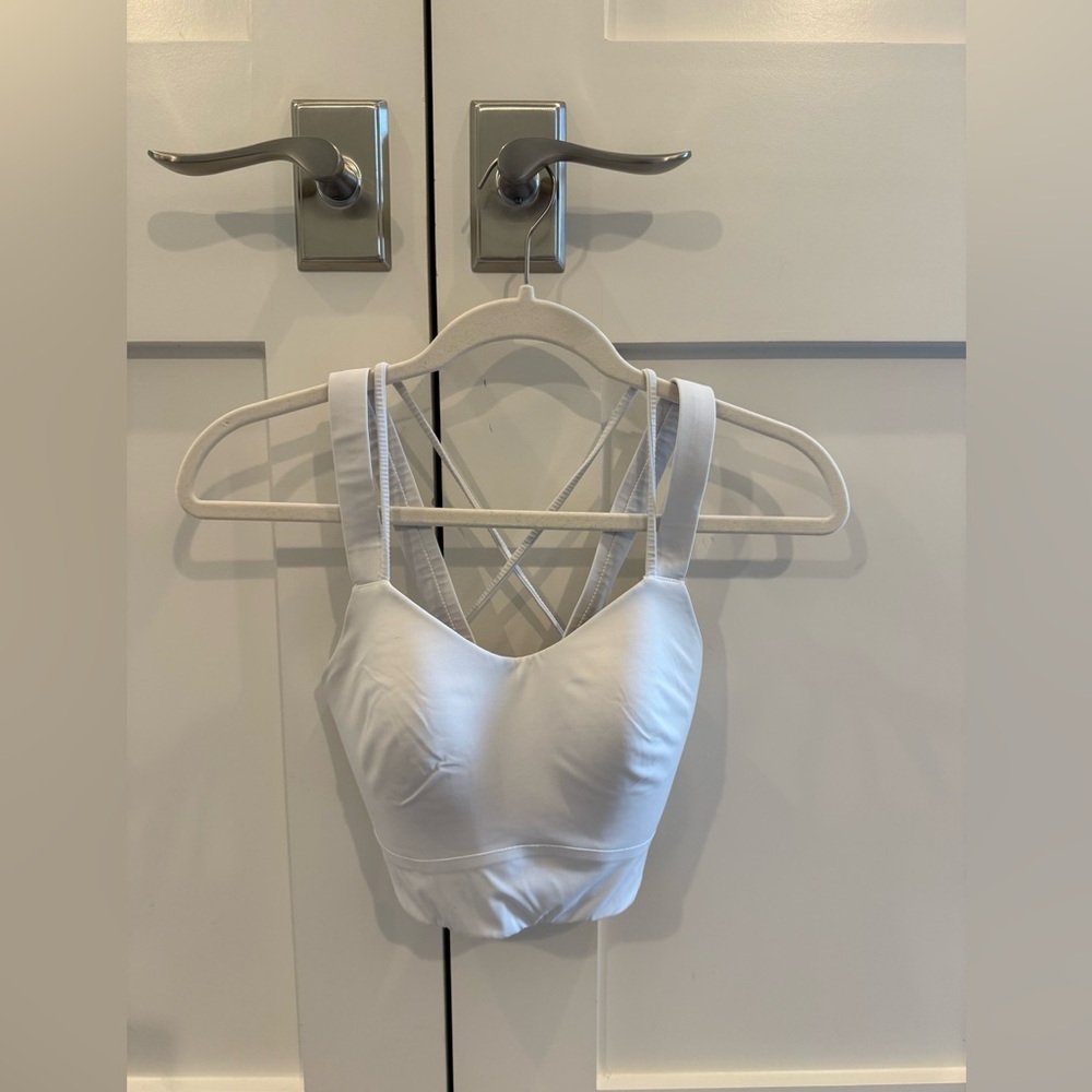 Lululemon Athletica White Strappy Sports Bra
